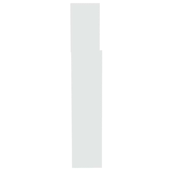 Weißes Kopfteil mit Ablagen, 200 cm