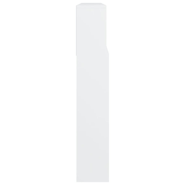 Kopfteil mit Ablagen, Weiß, 220 cm