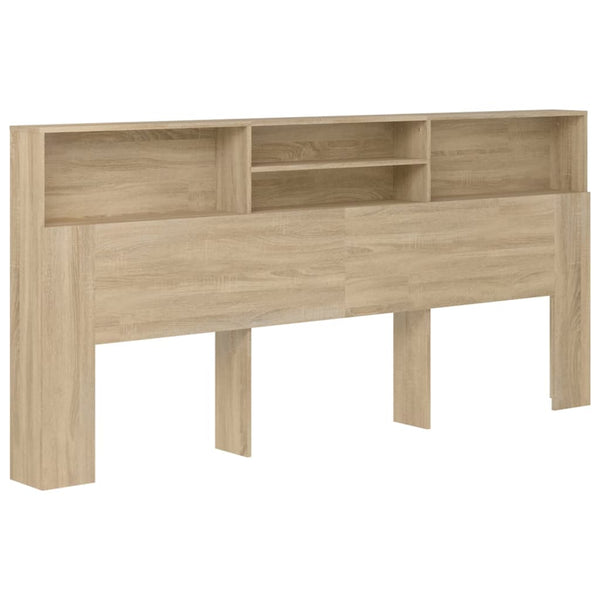 Kopfteil Sonoma-Eiche mit Ablagen 220 cm