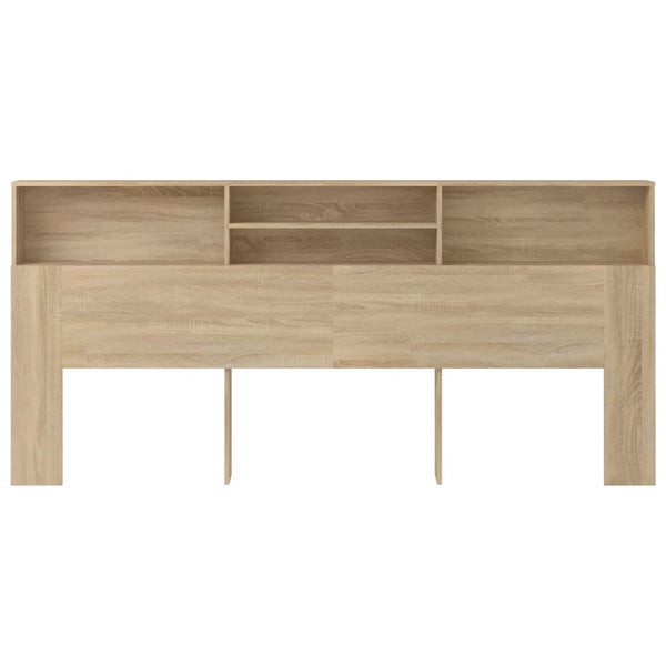 Kopfteil Sonoma-Eiche mit Ablagen 220 cm