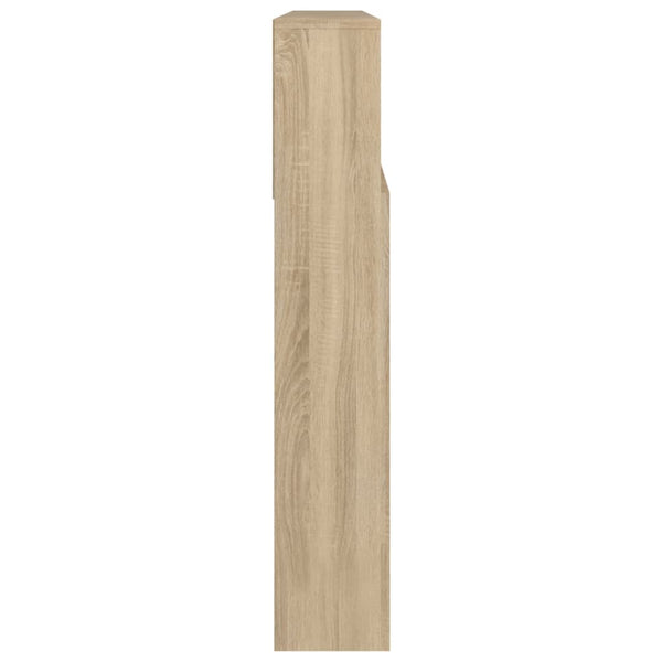 Kopfteil Sonoma-Eiche mit Ablagen 220 cm