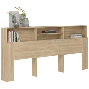 Kopfteil Sonoma-Eiche mit Ablagen 220 cm