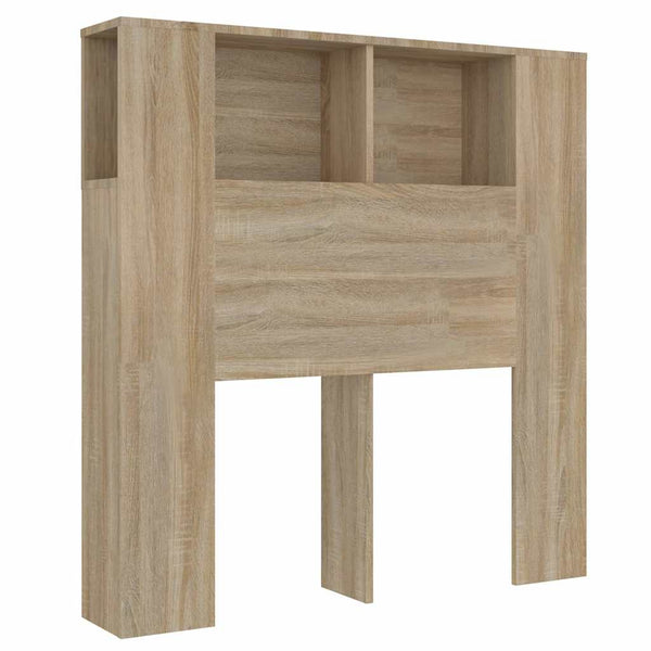 Kopfteil mit Ablagen Sonoma-Eiche 100 cm