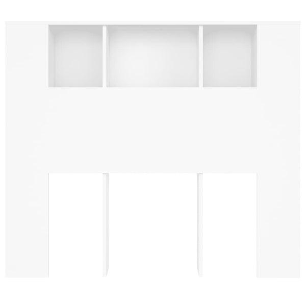 Weißer Kopfteilschrank 120 cm