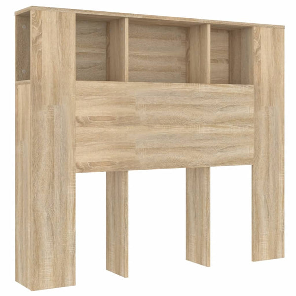 Kopfteil Sonoma-Eiche mit Ablagen 120 cm