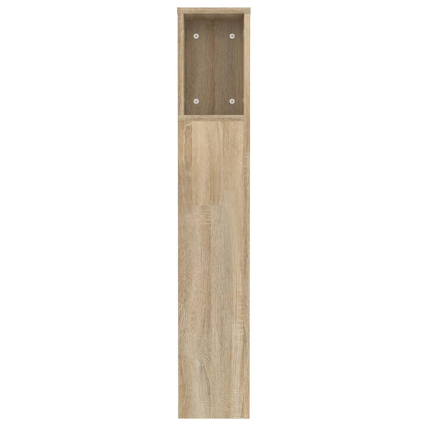 Kopfteil Sonoma-Eiche mit Ablagen 120 cm