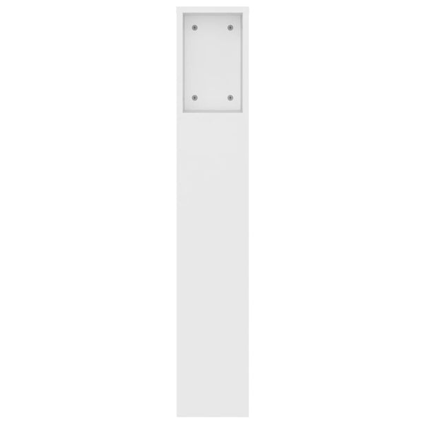 Kopfteil Weiß mit Ablagen 140 cm