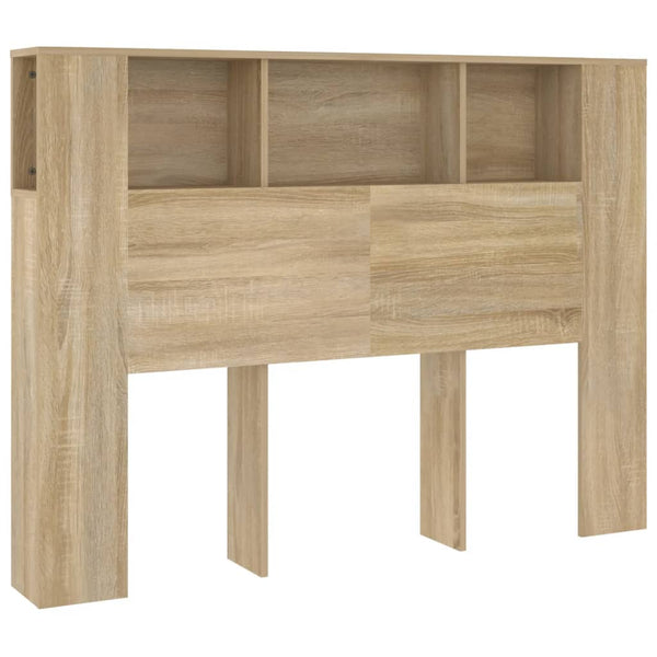 Kopfteil Sonoma-Eiche mit Ablagen 140 cm