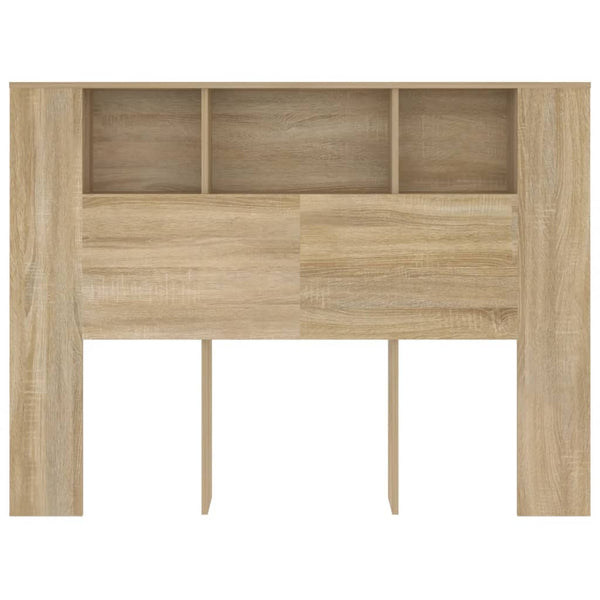 Kopfteil Sonoma-Eiche mit Ablagen 140 cm