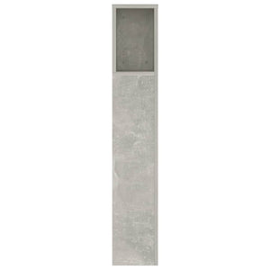 Kopfteil mit Ablagen Betongrau 140 cm