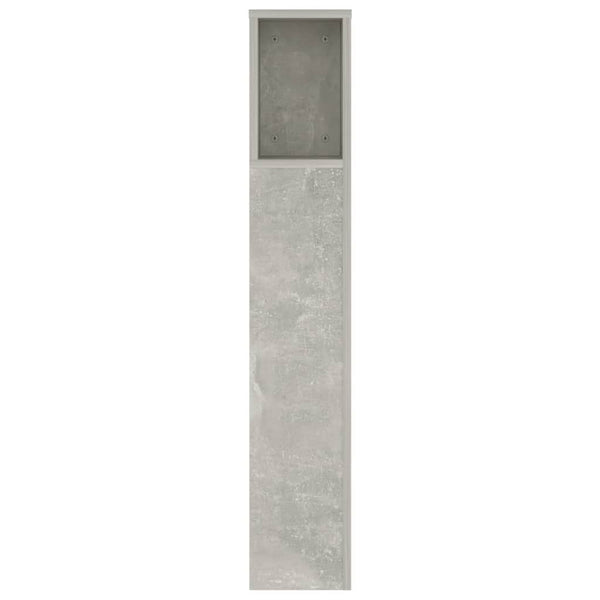 Kopfteil mit Ablagen Betongrau 140 cm