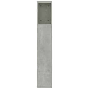 Betongraues Kopfteil mit Ablagen 160 cm