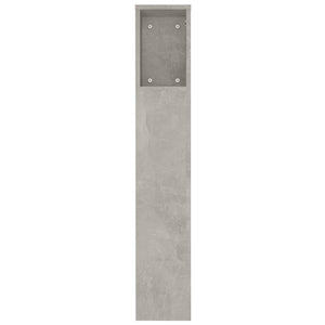Kopfteil mit Ablagen Betongrau 180 cm