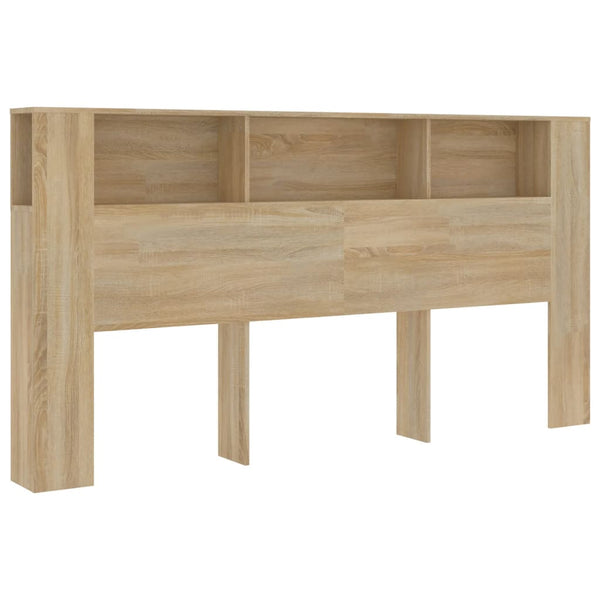 Kopfteil Sonoma-Eiche mit Ablagen 200cm
