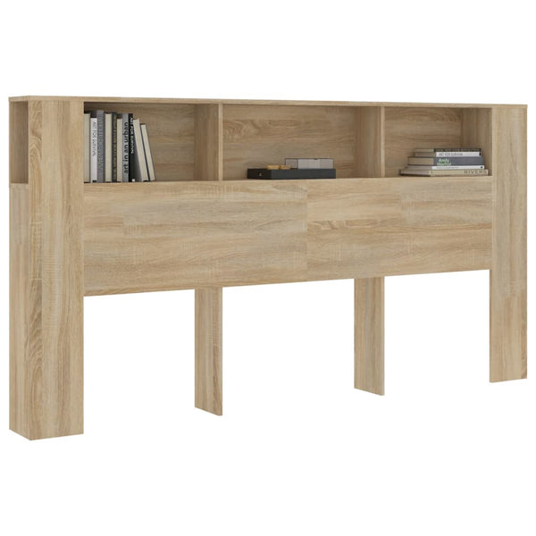 Kopfteil Sonoma-Eiche mit Ablagen 200cm