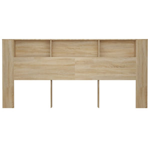 Kopfteil mit Ablagen Sonoma-Eiche 220 cm