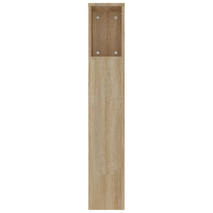 Kopfteil mit Ablagen Sonoma-Eiche 220 cm