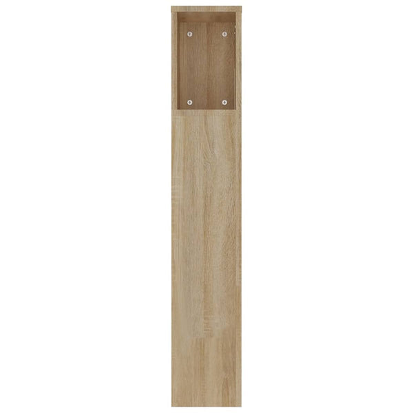 Kopfteil mit Ablagen Sonoma-Eiche 220 cm