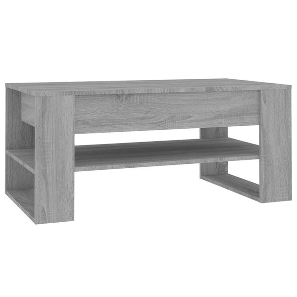Grauer Couchtisch Sonoma, 102 cm