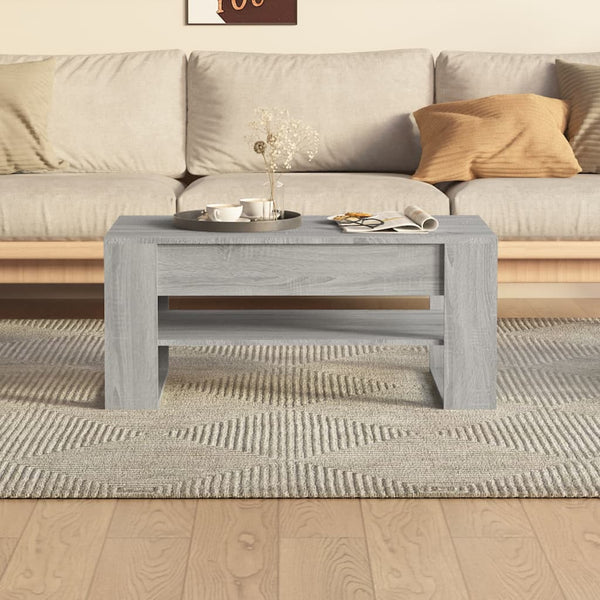 Grauer Couchtisch Sonoma, 102 cm