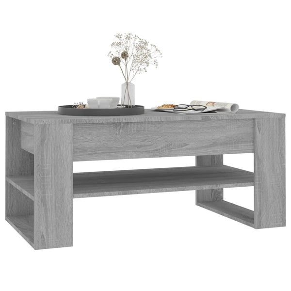 Grauer Couchtisch Sonoma, 102 cm