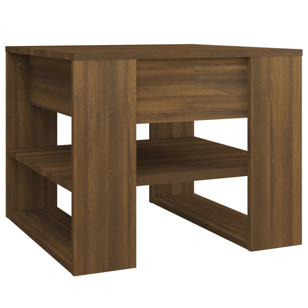 vidaXL Coffee Table Brown Oak-look 55.5x55x45 cm Engineered Wood
