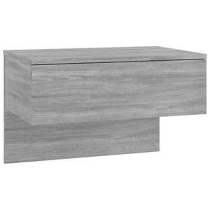 Wand-Nachttische Grau Sonoma, 2er-Set