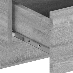 Wand-Nachttische Grau Sonoma, 2er-Set