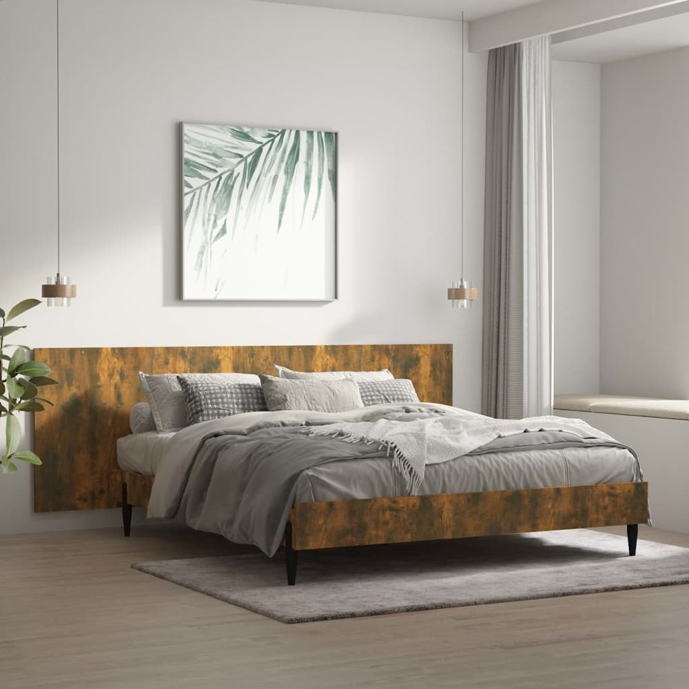 Wand Kopfteil Räuchereiche 240cm