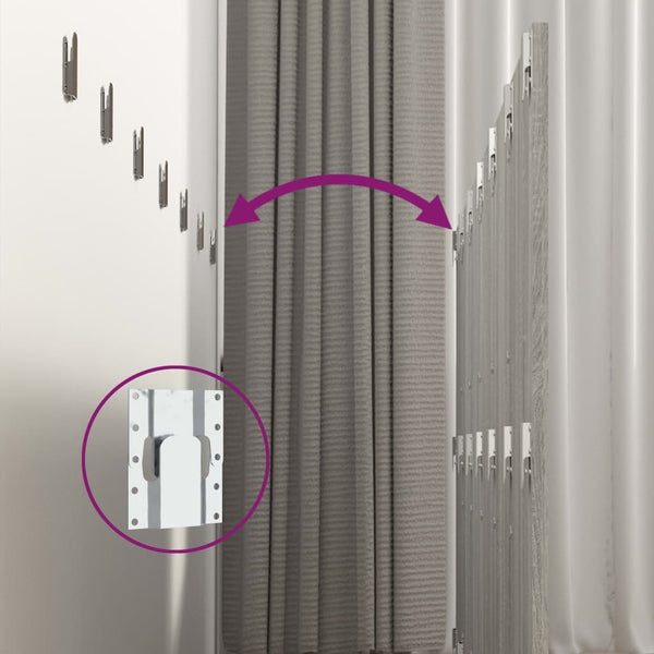 Wand Kopfteil Grau Sonoma 240 cm