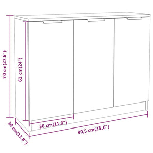 Sideboard Grau Sonoma 90,5 cm