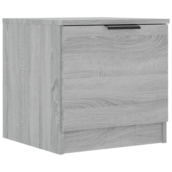 Nachttische 2er Set Grau Sonoma 40x40 cm