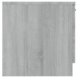 Nachttische 2er Set Grau Sonoma 40x40 cm