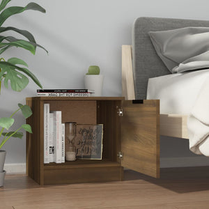 Nachttische 2er Set – Eichenoptik Braun 40x40cm