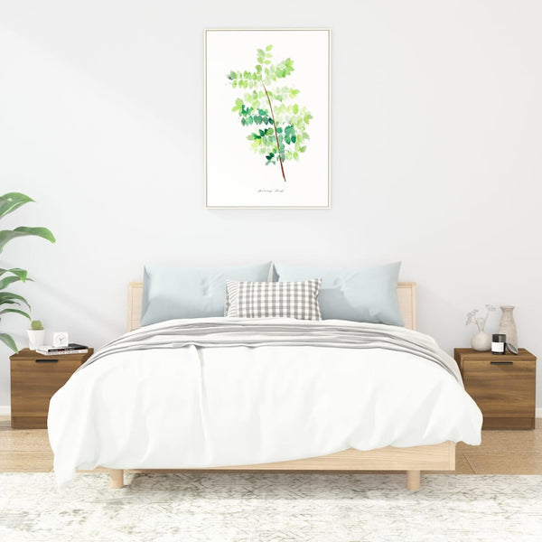 Nachttische 2er Set – Eichenoptik Braun 40x40cm