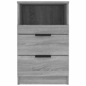 Grauer Nachttisch Sonoma Holz