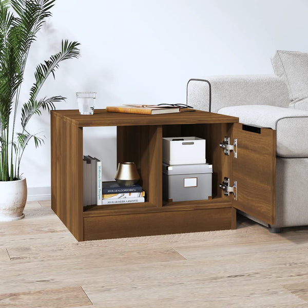 Couchtisch Eichenoptik Braun 50x50 cm