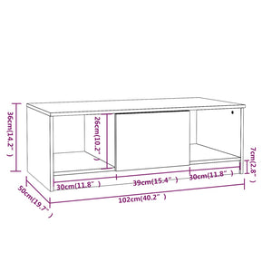 Couchtisch Grau Sonoma 102x50 cm