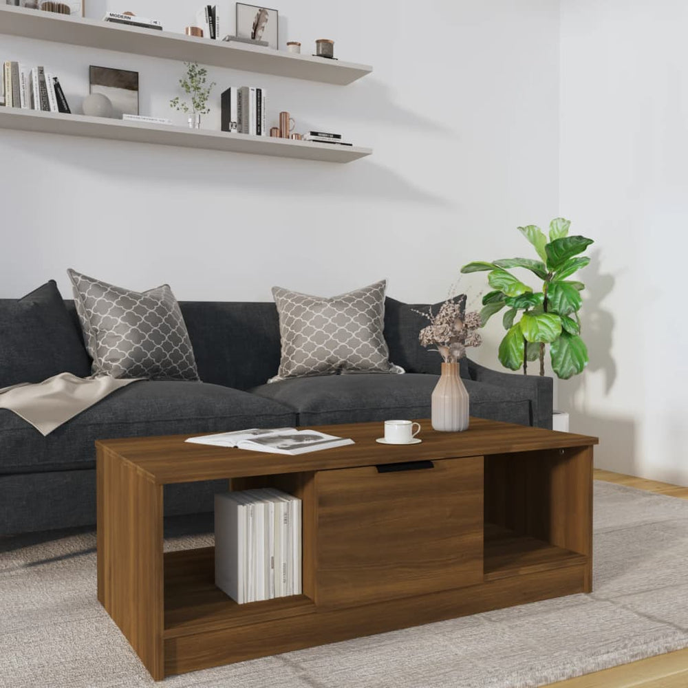 Couchtisch Braun Eichen-Optik 102x50 cm