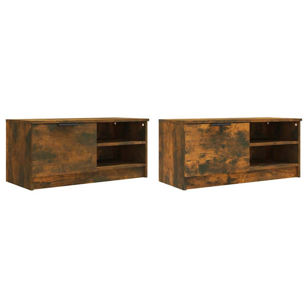 TV-Schränke Räuchereiche, 2er Set