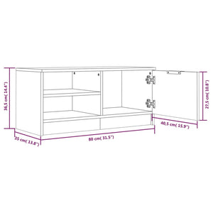TV-Schrank Grau Sonoma 80 cm