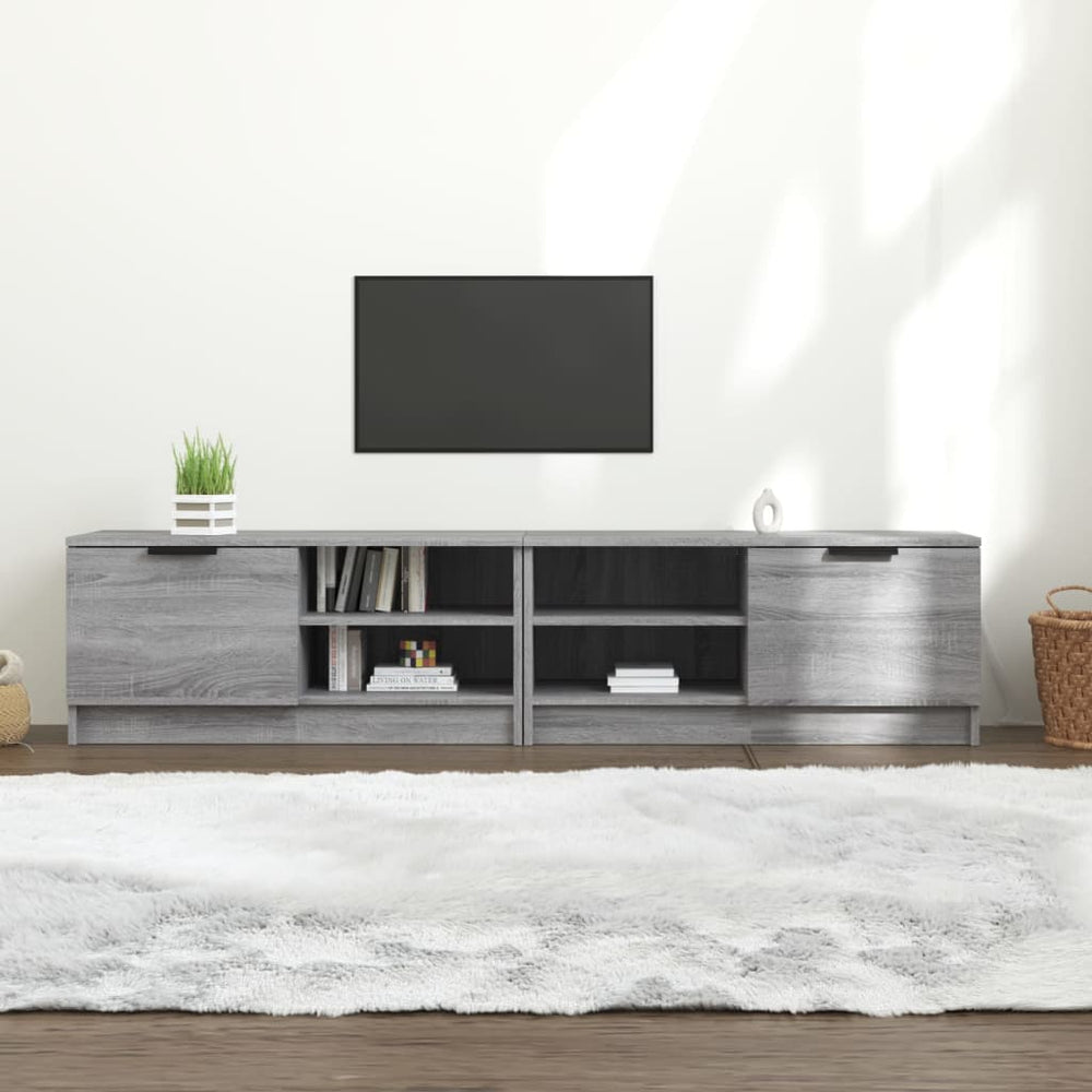 TV-Schränke Grau Sonoma 80 cm, 2er-Set