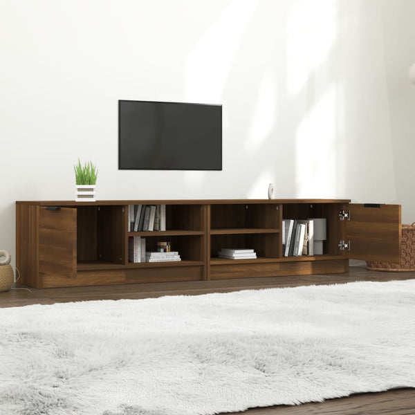 TV-Schränke 2er Set, Braun Eichenoptik