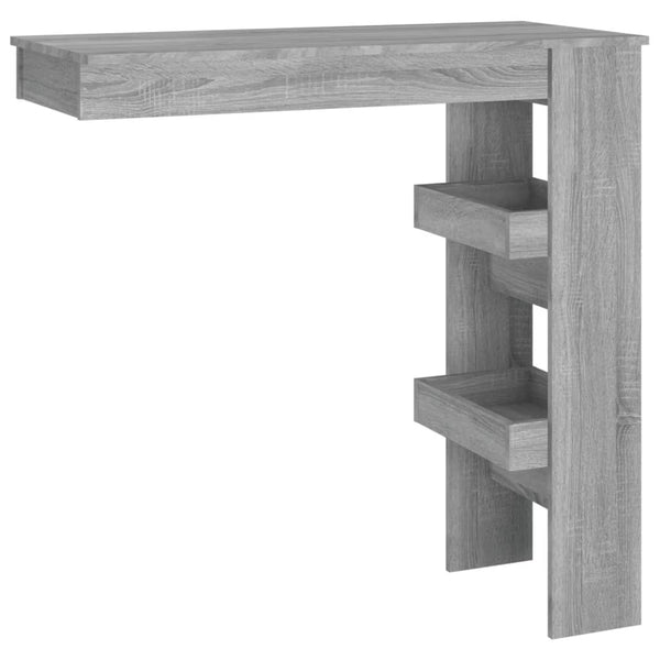 Wand-Bartisch Grau Sonoma 102 cm