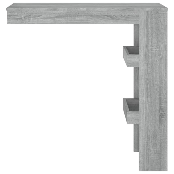 Wand-Bartisch Grau Sonoma 102 cm
