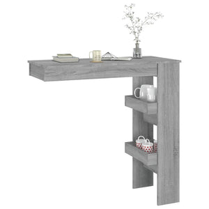 Wand-Bartisch Grau Sonoma 102 cm