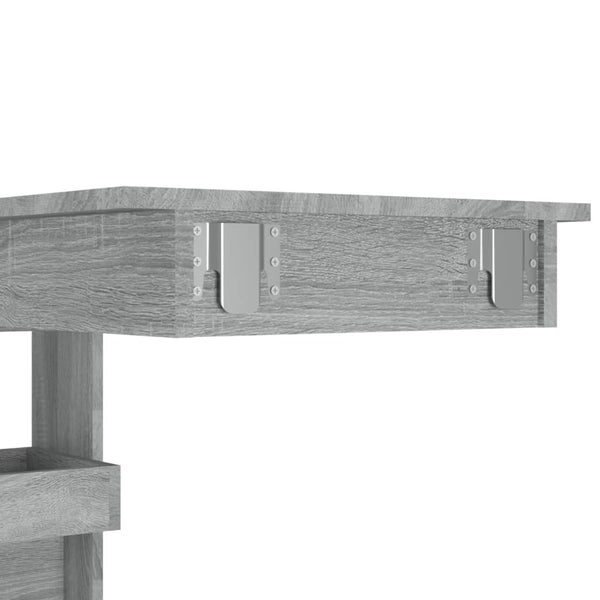 Wand-Bartisch Grau Sonoma 102 cm