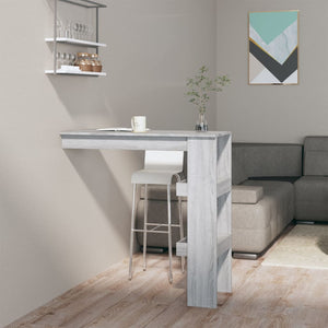 Wand-Bartisch Grau Sonoma 102 cm