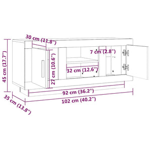 TV-Schrank Räuchereiche 102 cm