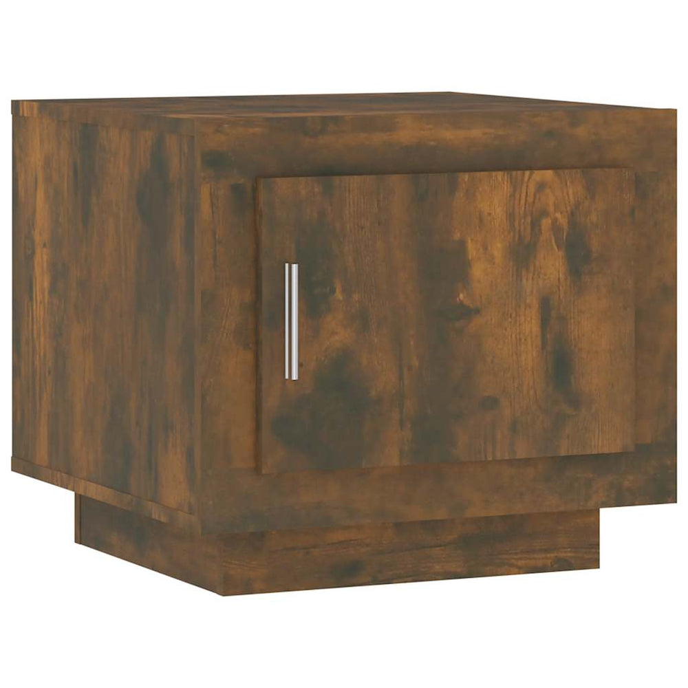 vidaXL Coffee Table Smoked Oak 51x50x45 cm Engineered Wood